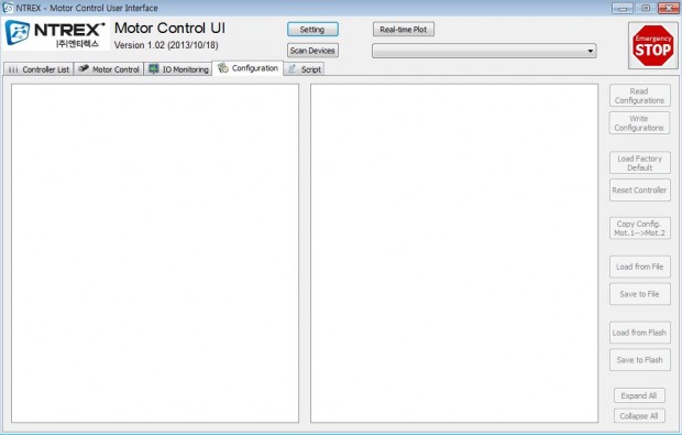 Motor Control UI Program